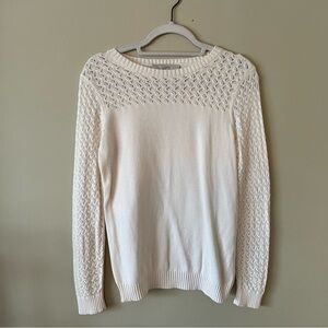 Loft White Sweater (Size S)